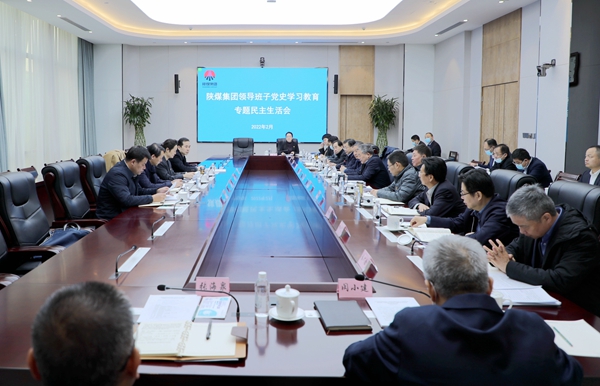 陕煤集团领导班子召开党史学习教育专题民主生活会